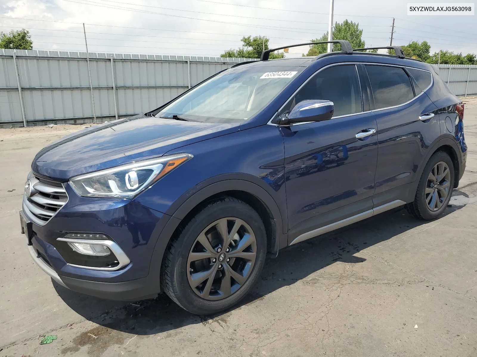 2018 Hyundai Santa Fe Sport VIN: 5XYZWDLAXJG563098 Lot: 63504344