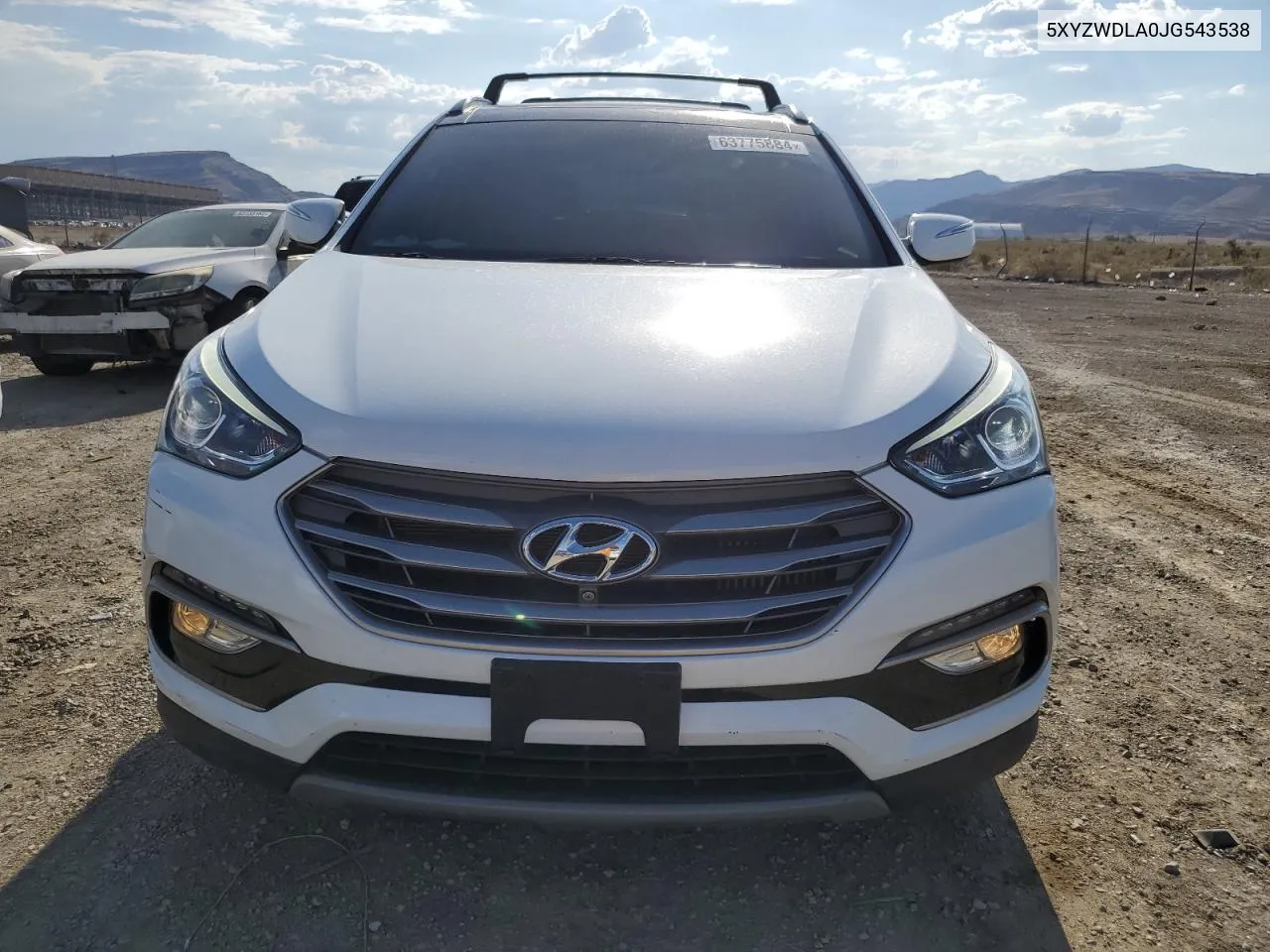 2018 Hyundai Santa Fe Sport VIN: 5XYZWDLA0JG543538 Lot: 63775884