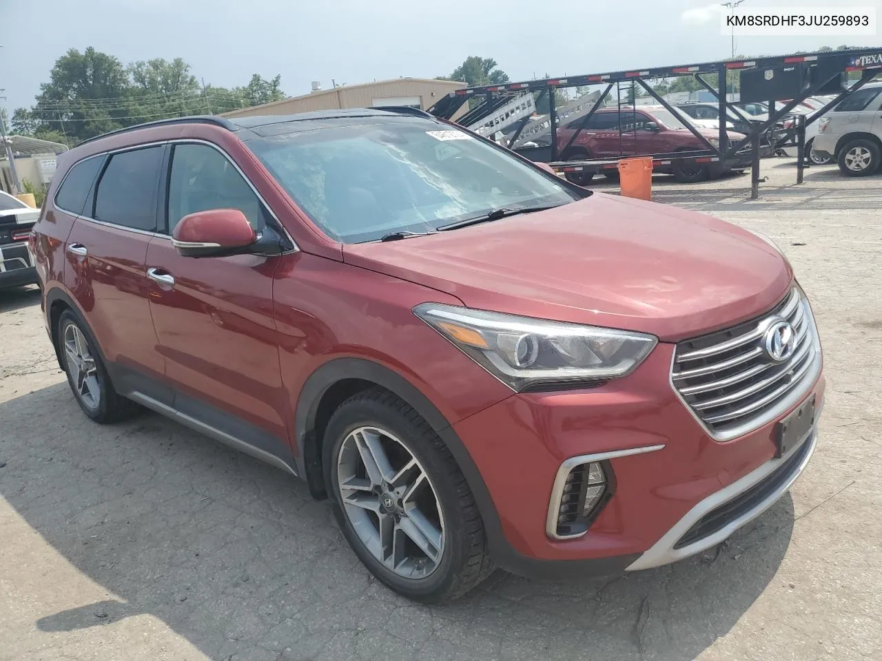 2018 Hyundai Santa Fe Se Ultimate VIN: KM8SRDHF3JU259893 Lot: 64612724