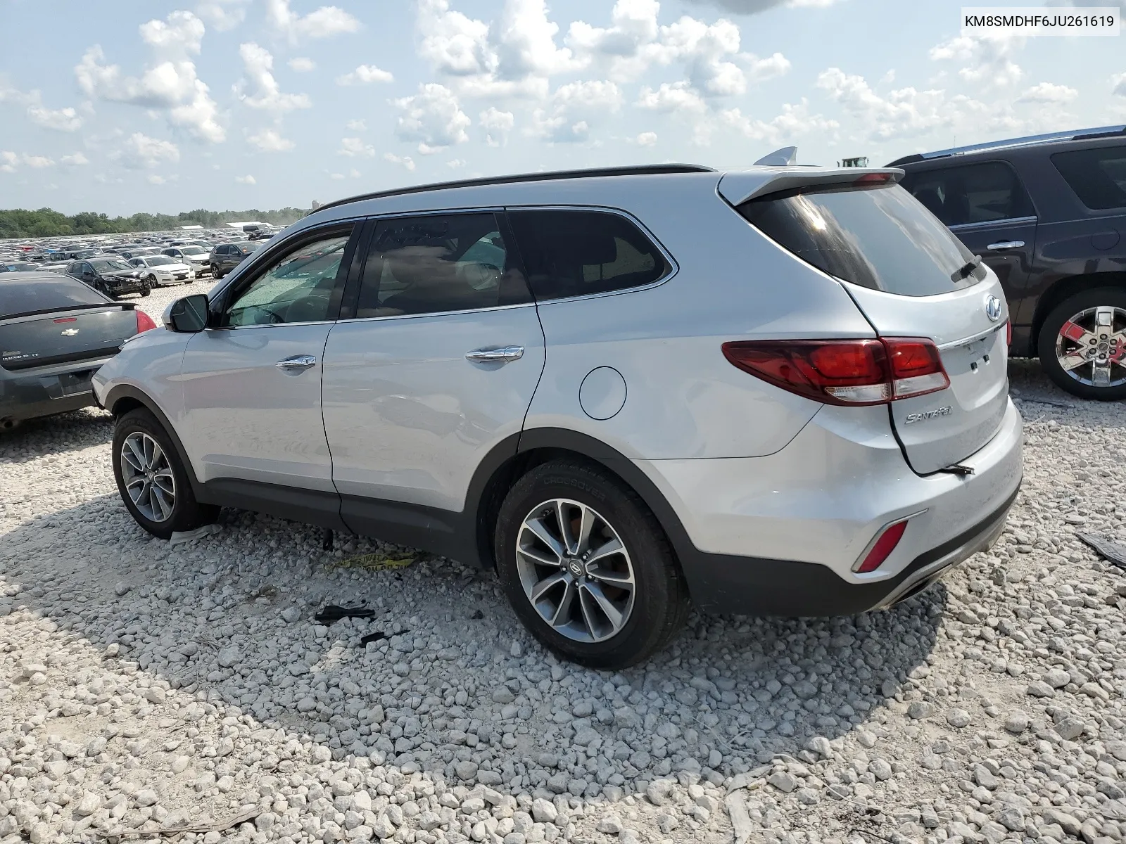 2018 Hyundai Santa Fe Se VIN: KM8SMDHF6JU261619 Lot: 64664874