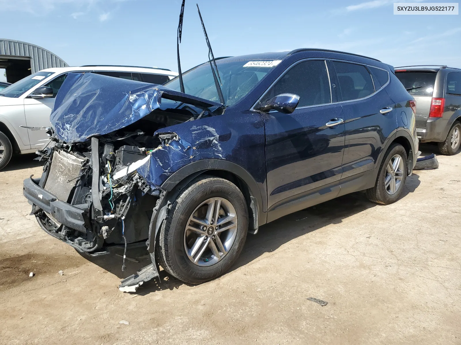 5XYZU3LB9JG522177 2018 Hyundai Santa Fe Sport