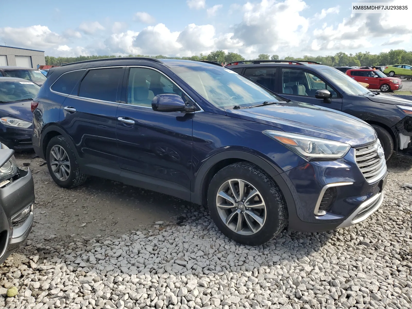 2018 Hyundai Santa Fe Se VIN: KM8SMDHF7JU293835 Lot: 65481264