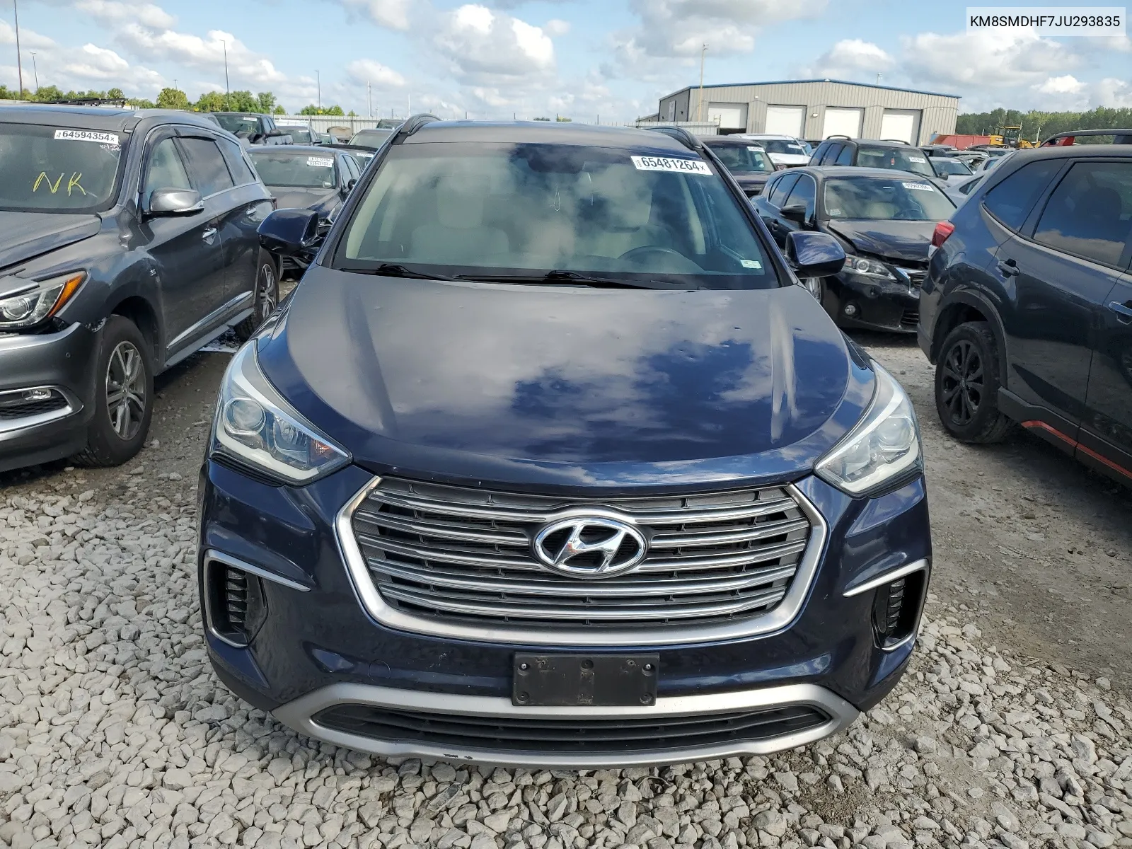 KM8SMDHF7JU293835 2018 Hyundai Santa Fe Se