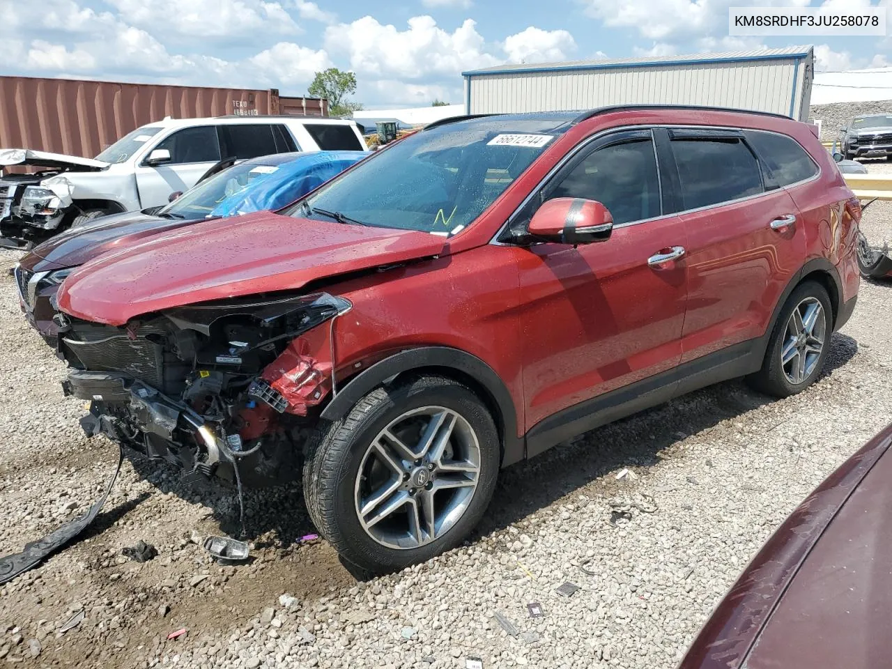 KM8SRDHF3JU258078 2018 Hyundai Santa Fe Se Ultimate