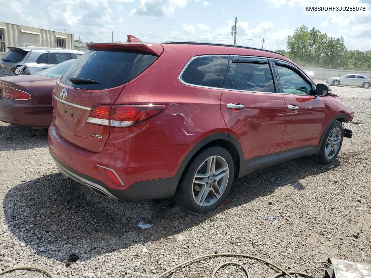 KM8SRDHF3JU258078 2018 Hyundai Santa Fe Se Ultimate