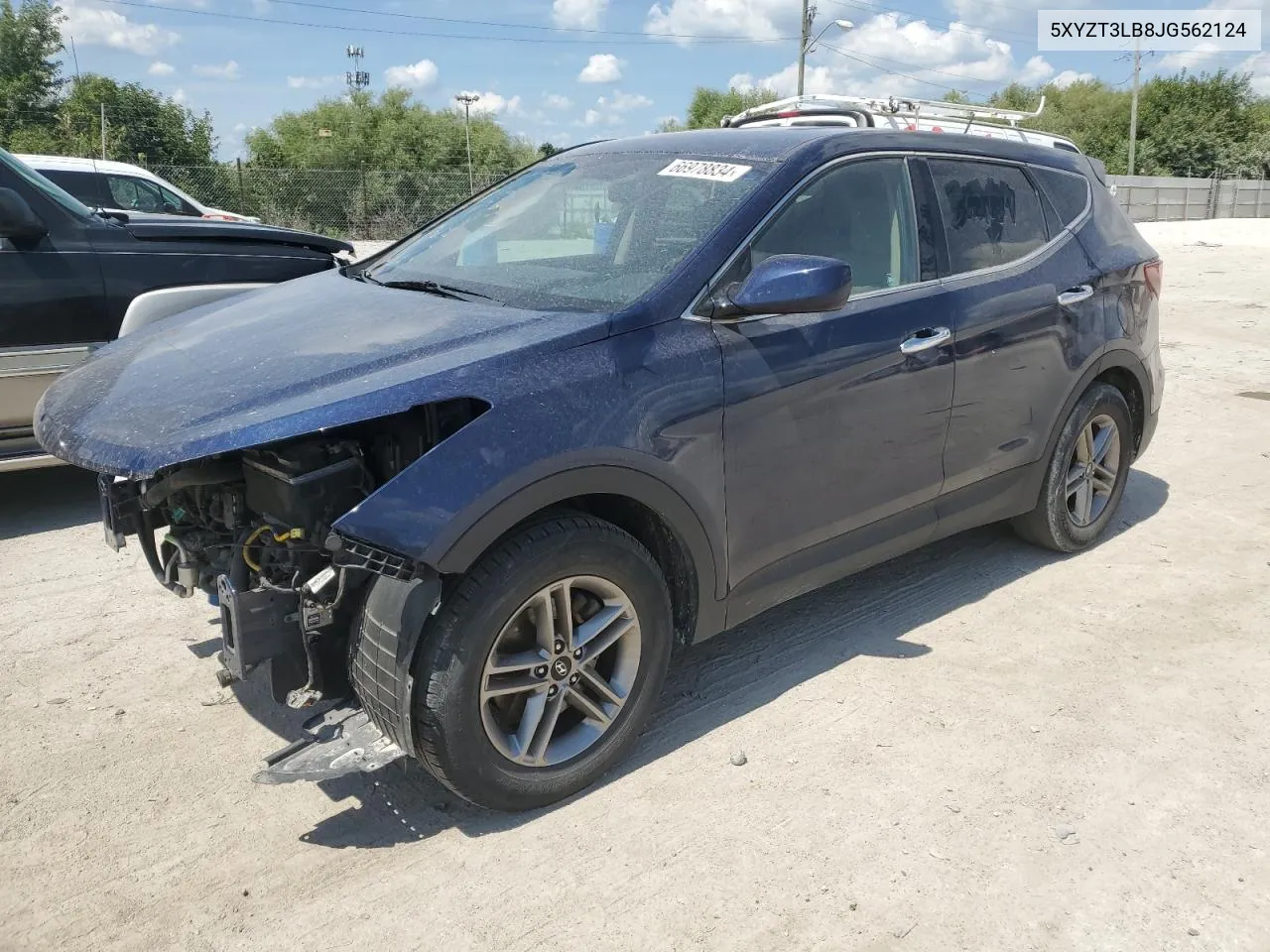 2018 Hyundai Santa Fe Sport VIN: 5XYZT3LB8JG562124 Lot: 66978834