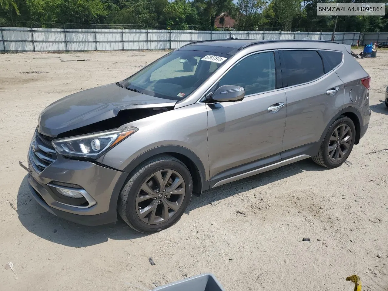 2018 Hyundai Santa Fe Sport VIN: 5NMZW4LA4JH096864 Lot: 67617314