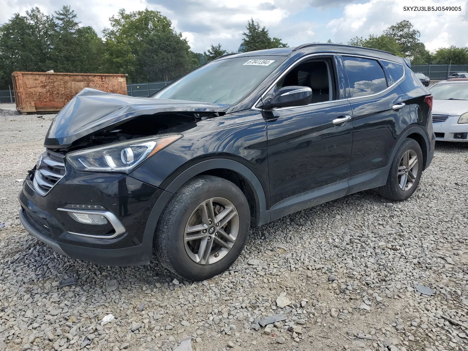 2018 Hyundai Santa Fe Sport VIN: 5XYZU3LB5JG549005 Lot: 67841394