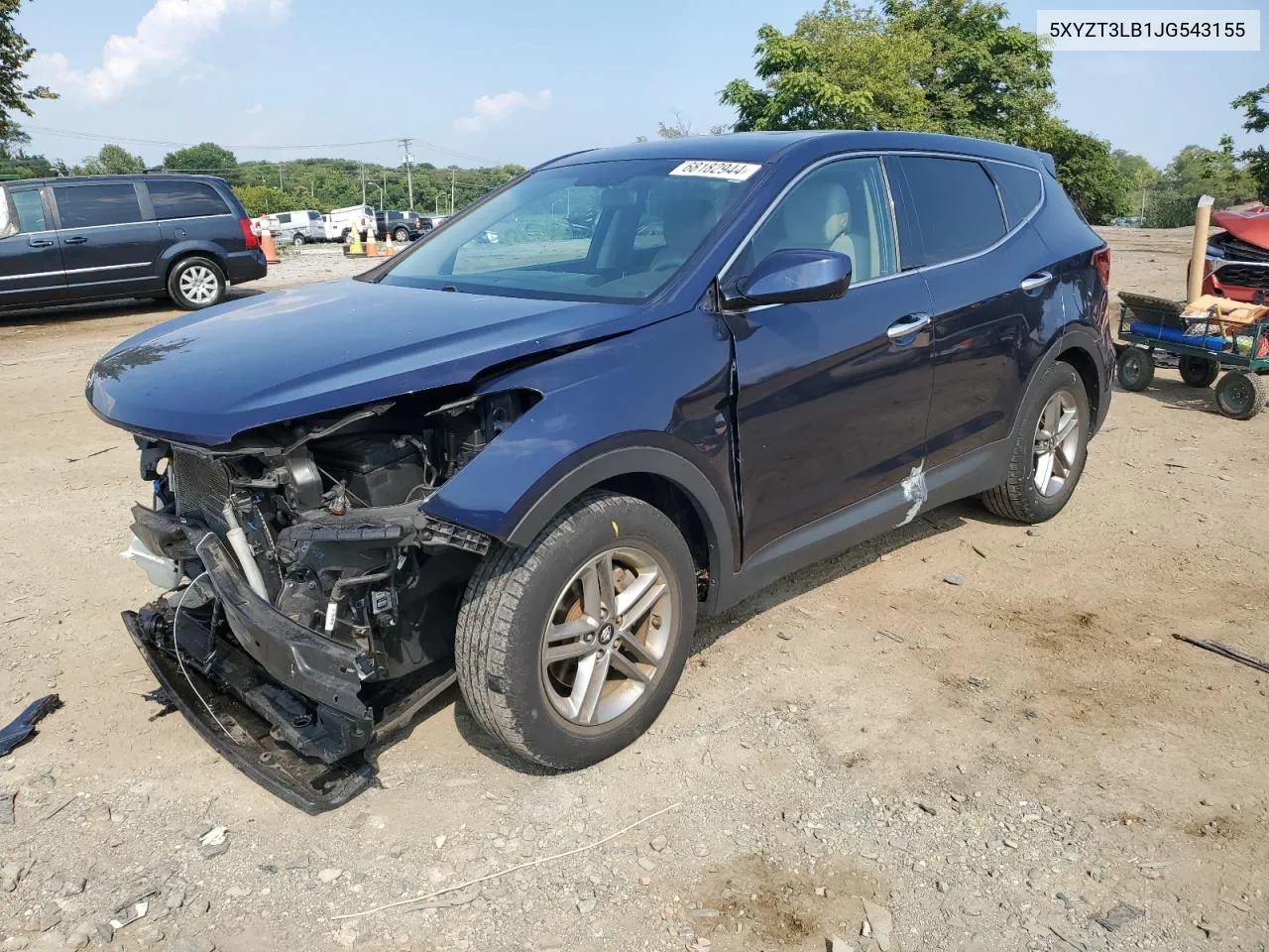 5XYZT3LB1JG543155 2018 Hyundai Santa Fe Sport