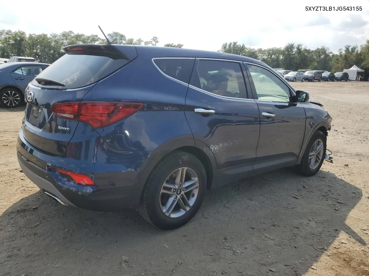 5XYZT3LB1JG543155 2018 Hyundai Santa Fe Sport