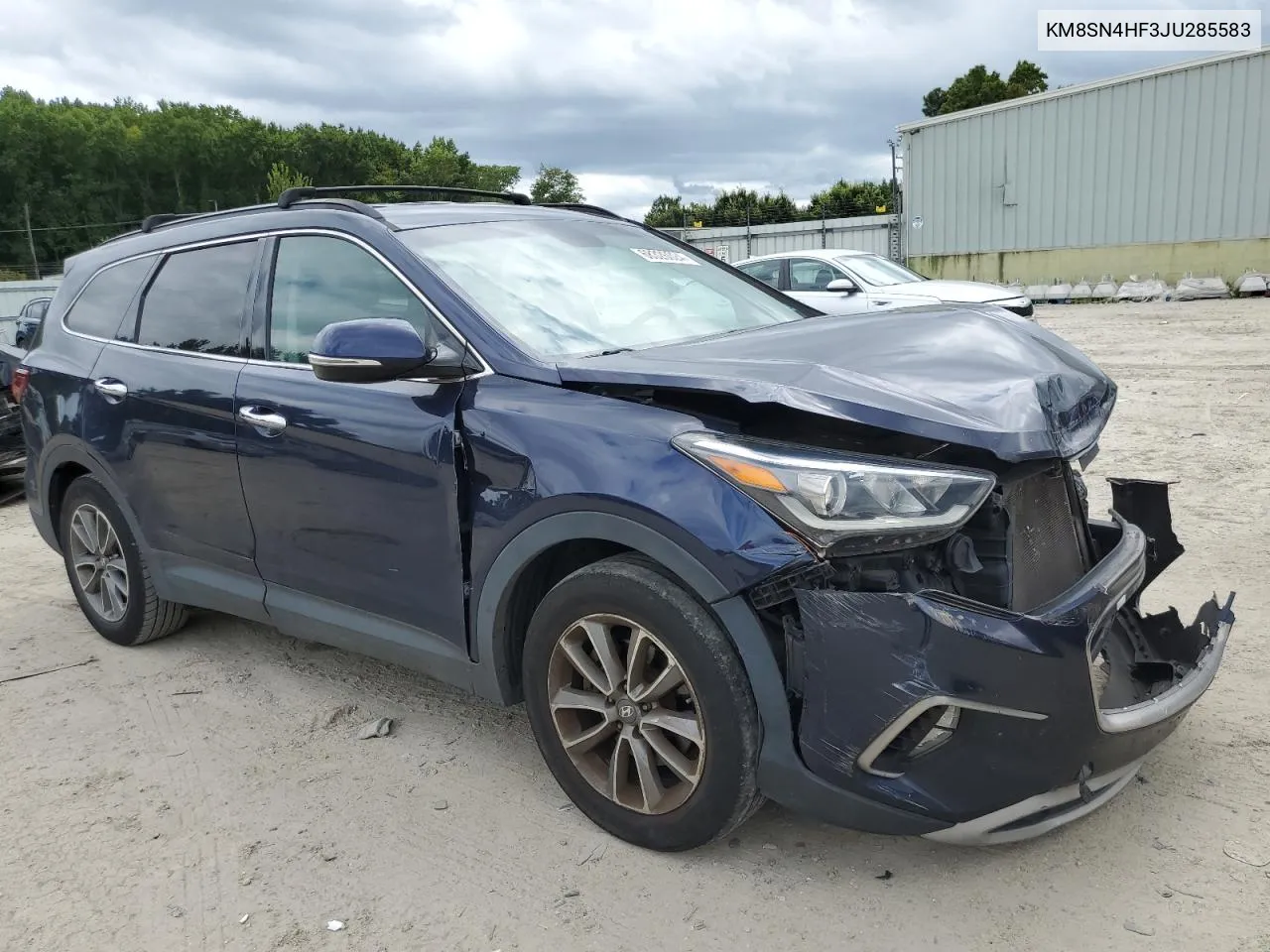 KM8SN4HF3JU285583 2018 Hyundai Santa Fe Se