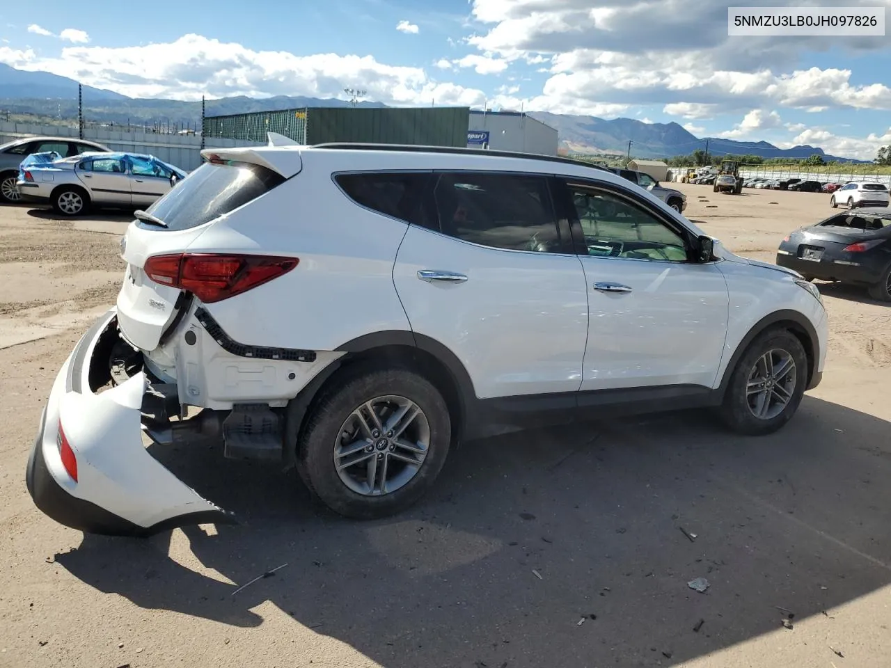 5NMZU3LB0JH097826 2018 Hyundai Santa Fe Sport