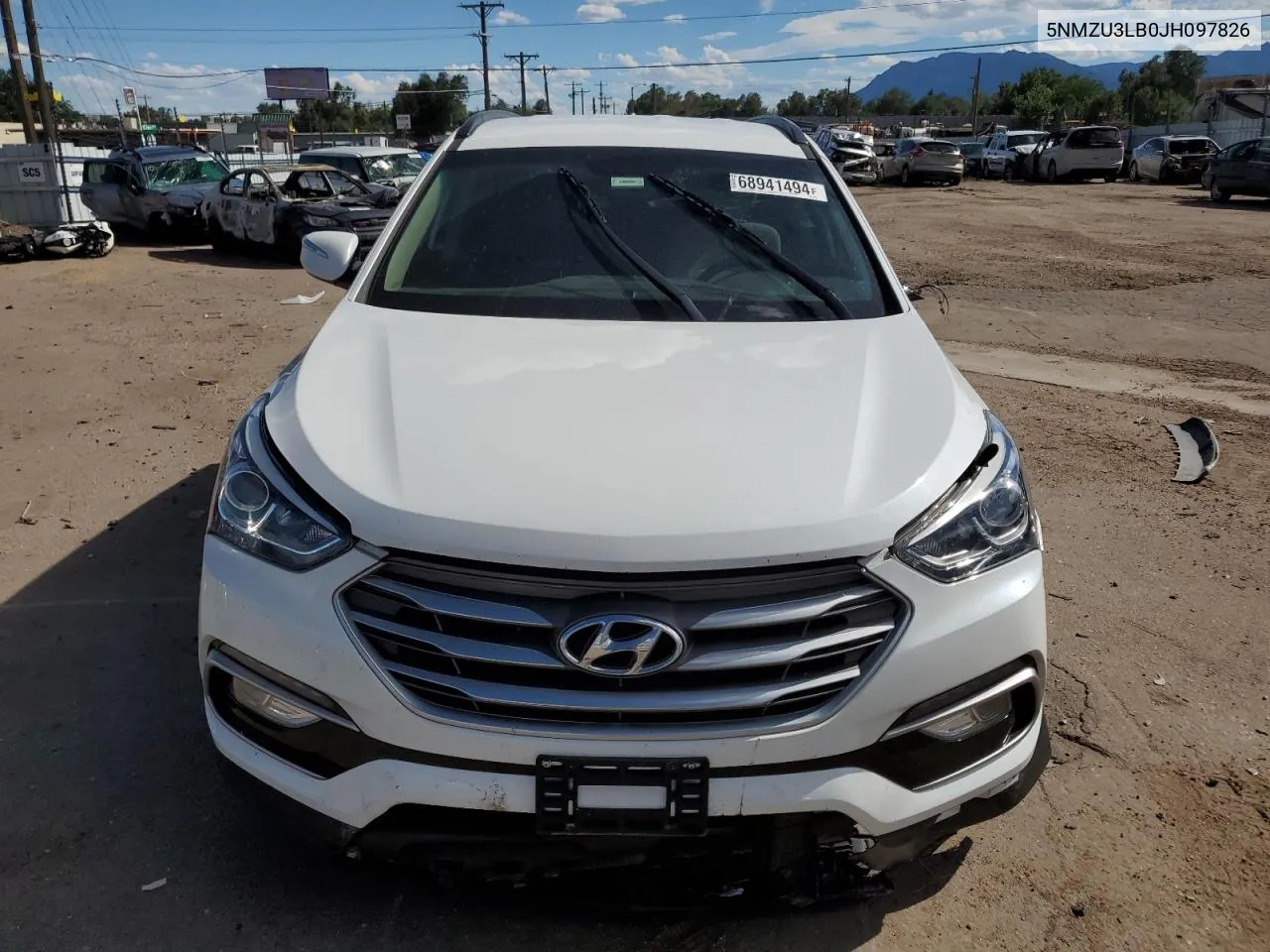 2018 Hyundai Santa Fe Sport VIN: 5NMZU3LB0JH097826 Lot: 68941494