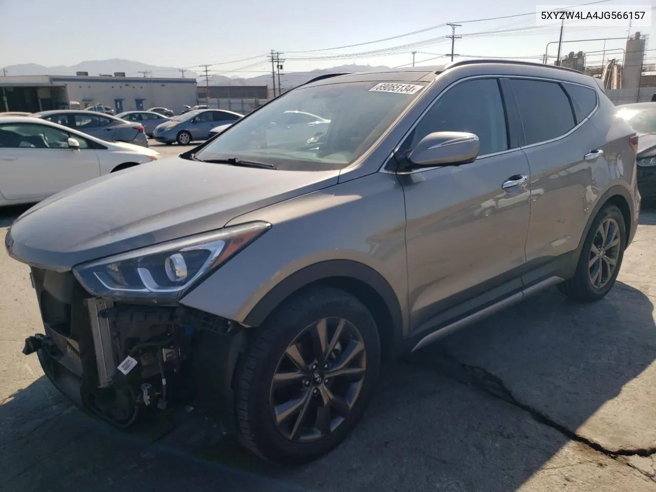 2018 Hyundai Santa Fe Sport VIN: 5XYZW4LA4JG566157 Lot: 69065134