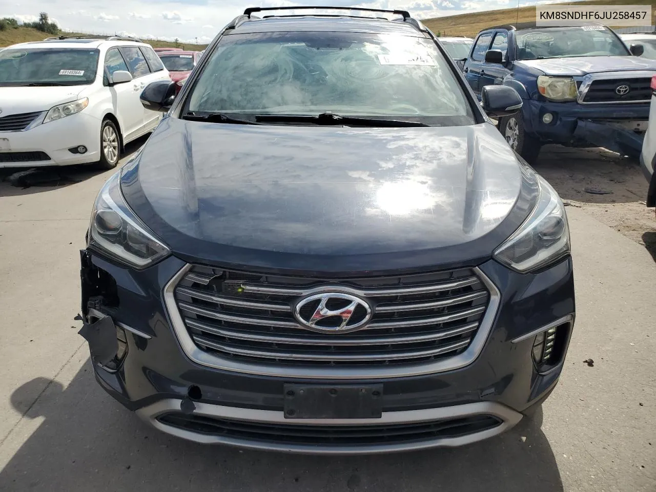 2018 Hyundai Santa Fe Se VIN: KM8SNDHF6JU258457 Lot: 69493324