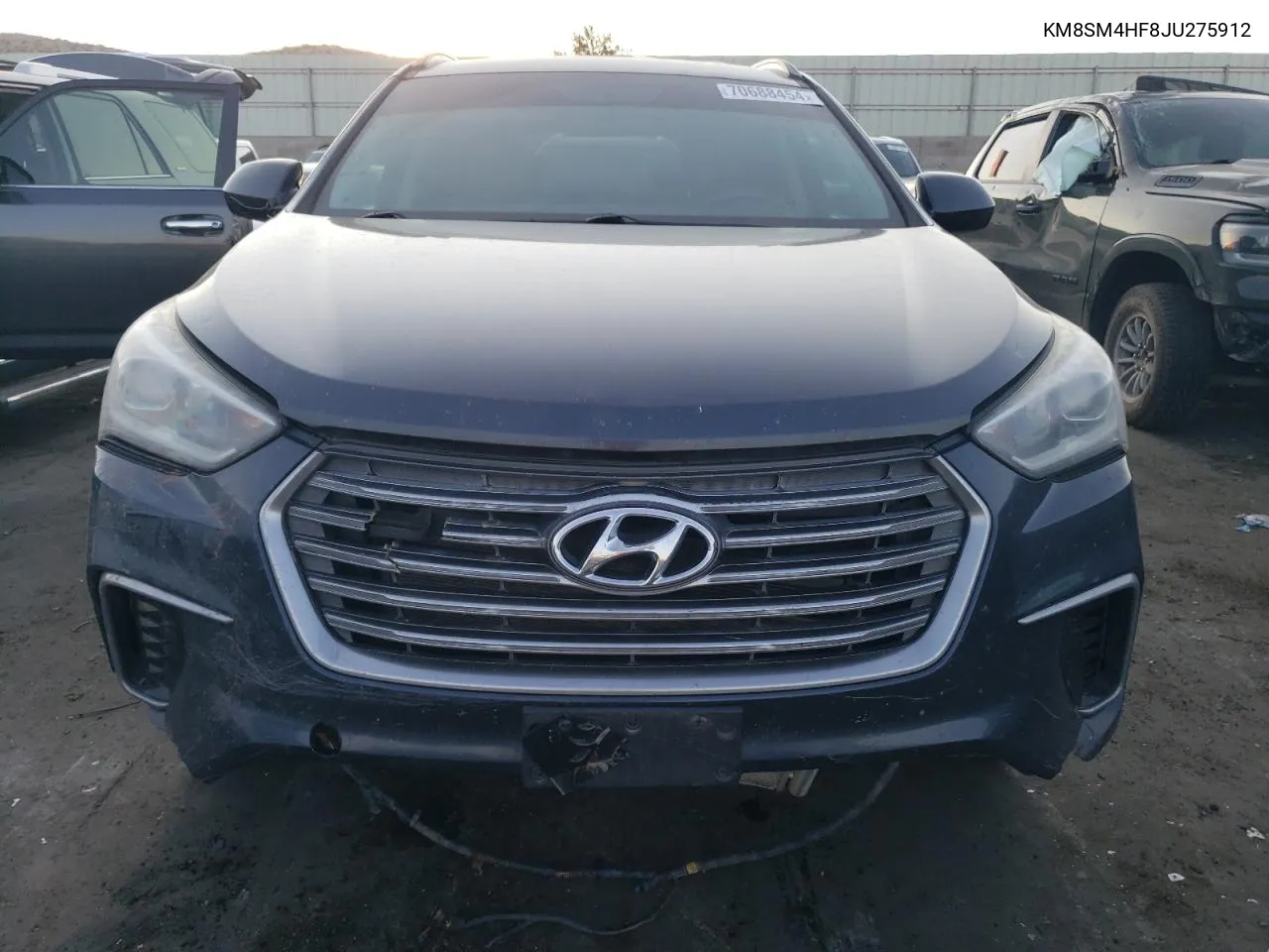 2018 Hyundai Santa Fe Se VIN: KM8SM4HF8JU275912 Lot: 70688454