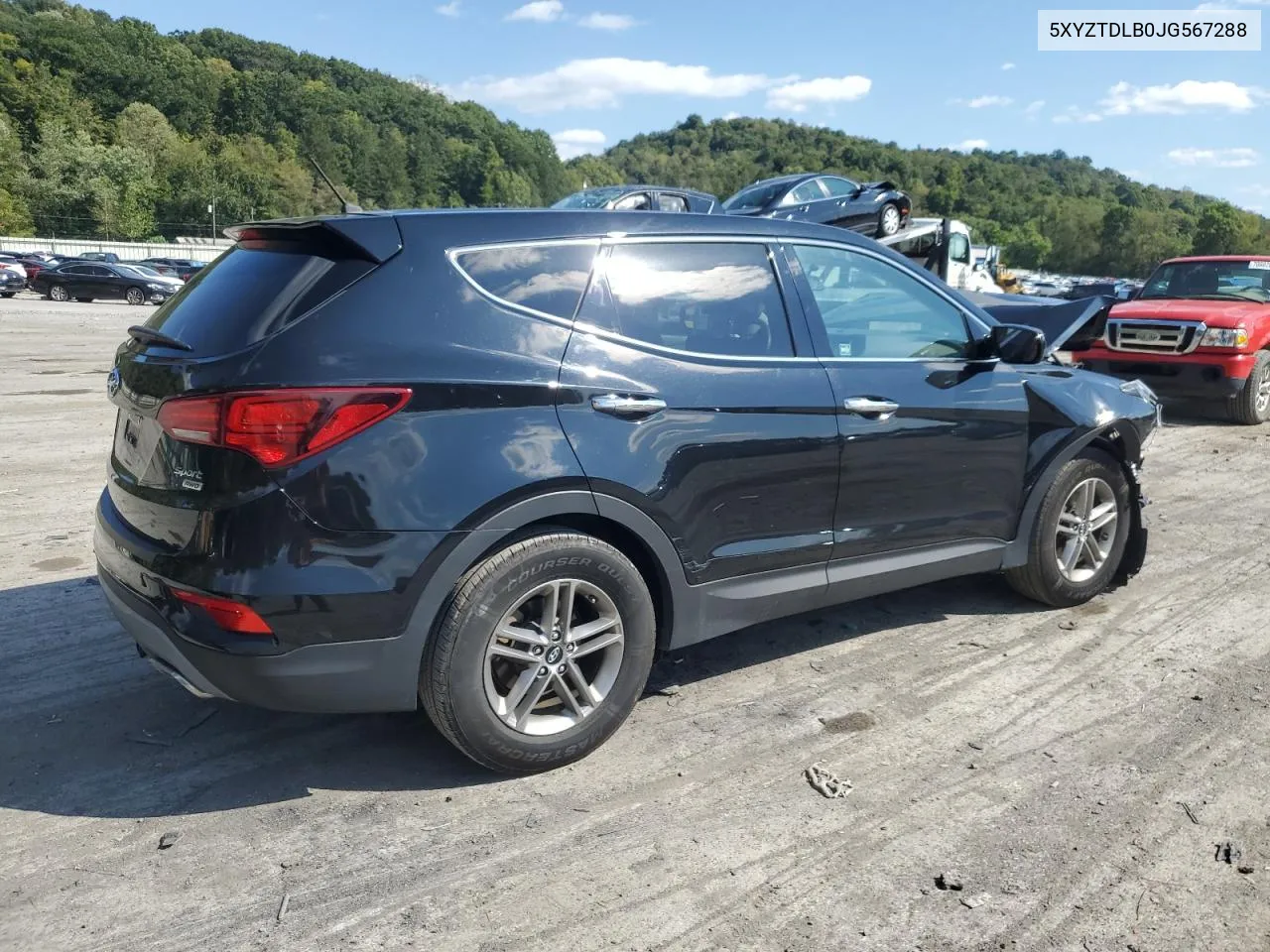 2018 Hyundai Santa Fe Sport VIN: 5XYZTDLB0JG567288 Lot: 70763054