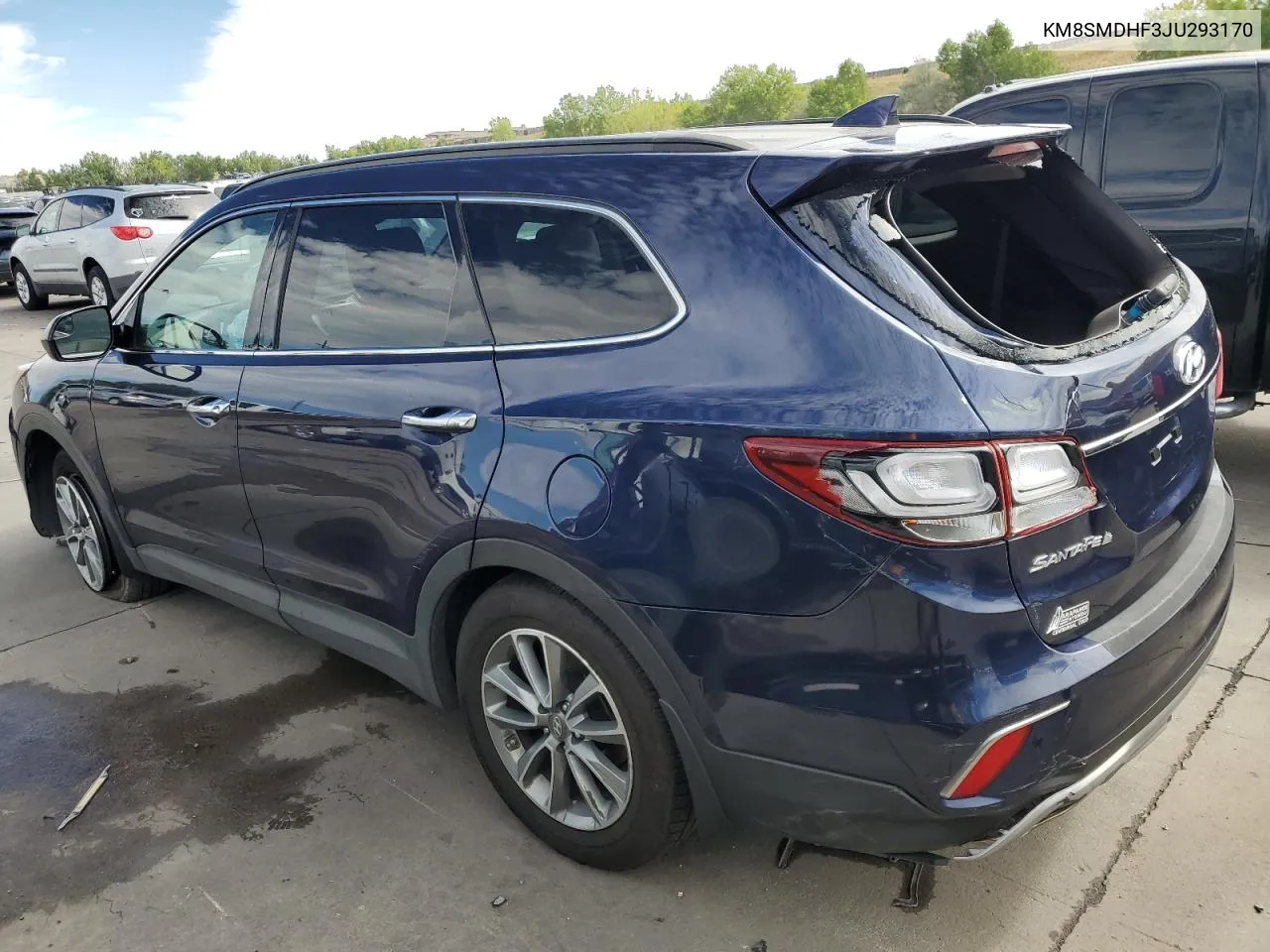 2018 Hyundai Santa Fe Se VIN: KM8SMDHF3JU293170 Lot: 70831144