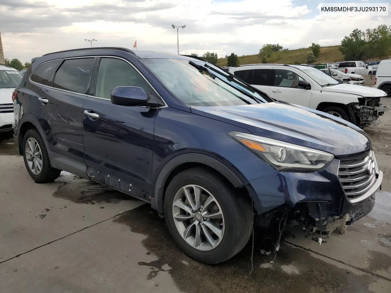 2018 Hyundai Santa Fe Se VIN: KM8SMDHF3JU293170 Lot: 70831144