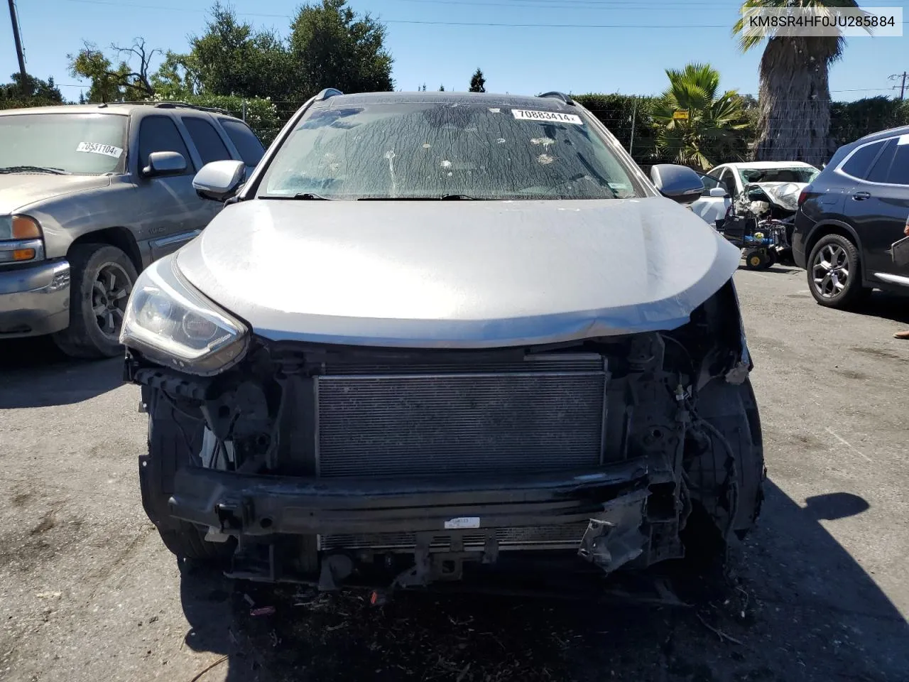 KM8SR4HF0JU285884 2018 Hyundai Santa Fe Se Ultimate