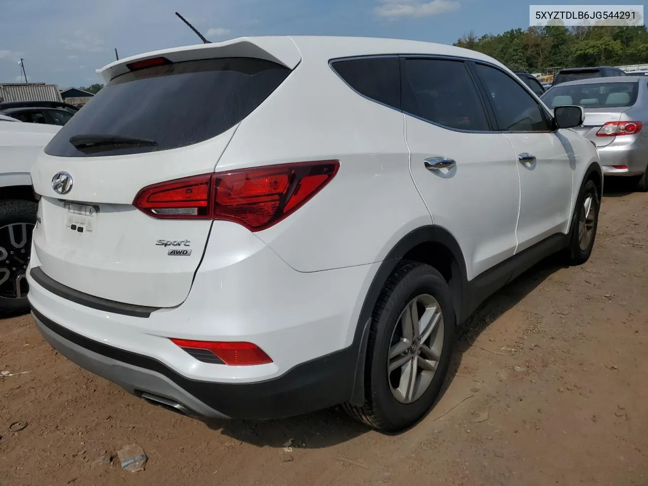 2018 Hyundai Santa Fe Sport VIN: 5XYZTDLB6JG544291 Lot: 70891554