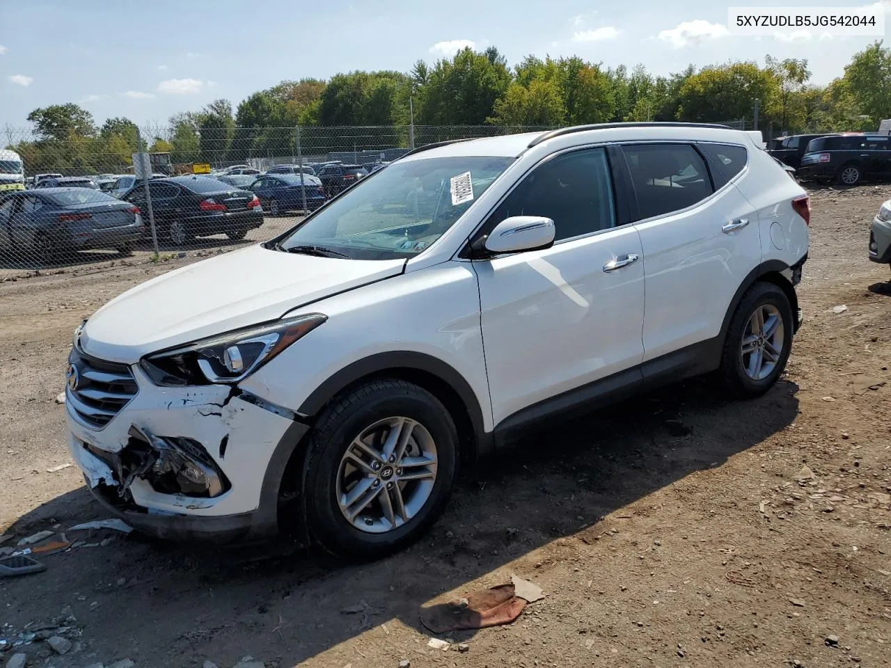 2018 Hyundai Santa Fe Sport VIN: 5XYZUDLB5JG542044 Lot: 70928584