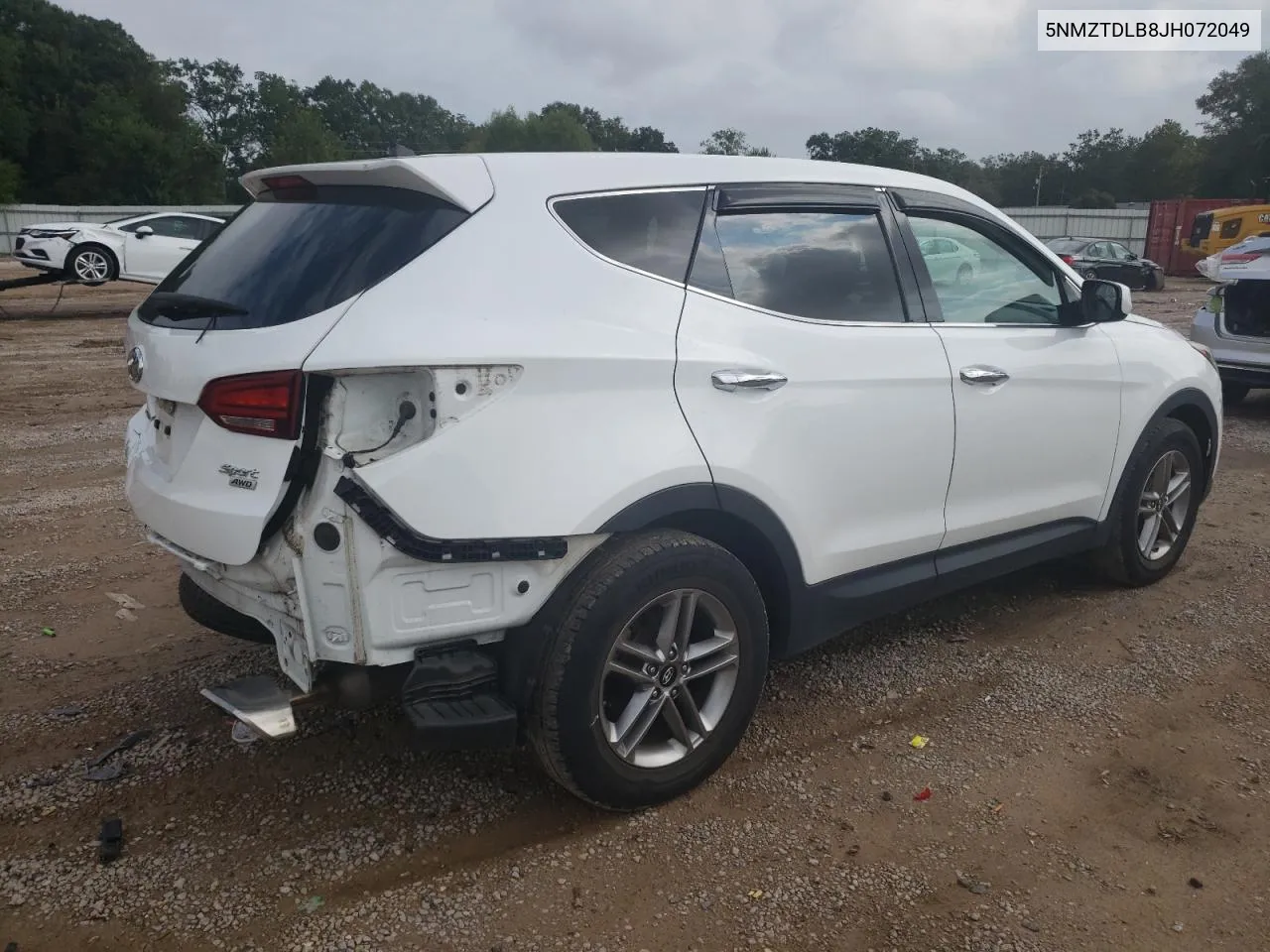 5NMZTDLB8JH072049 2018 Hyundai Santa Fe Sport