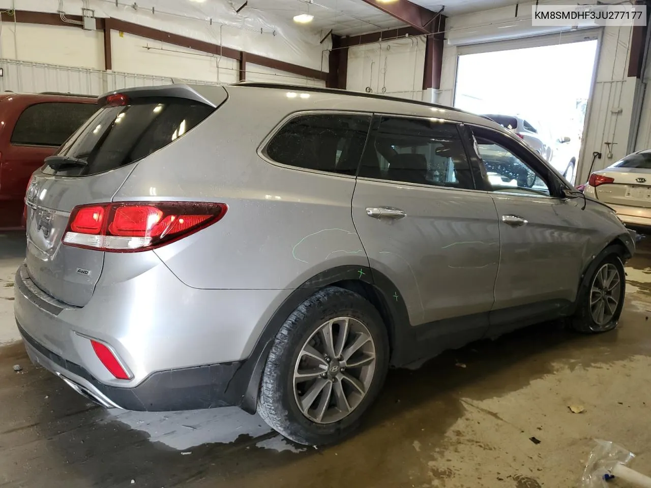 2018 Hyundai Santa Fe Se VIN: KM8SMDHF3JU277177 Lot: 71827044