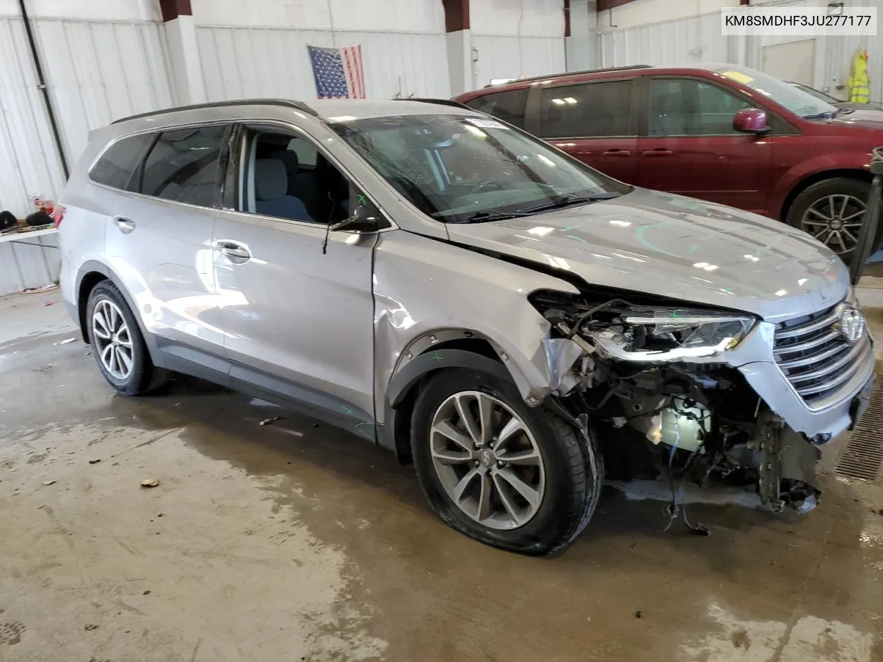 2018 Hyundai Santa Fe Se VIN: KM8SMDHF3JU277177 Lot: 71827044