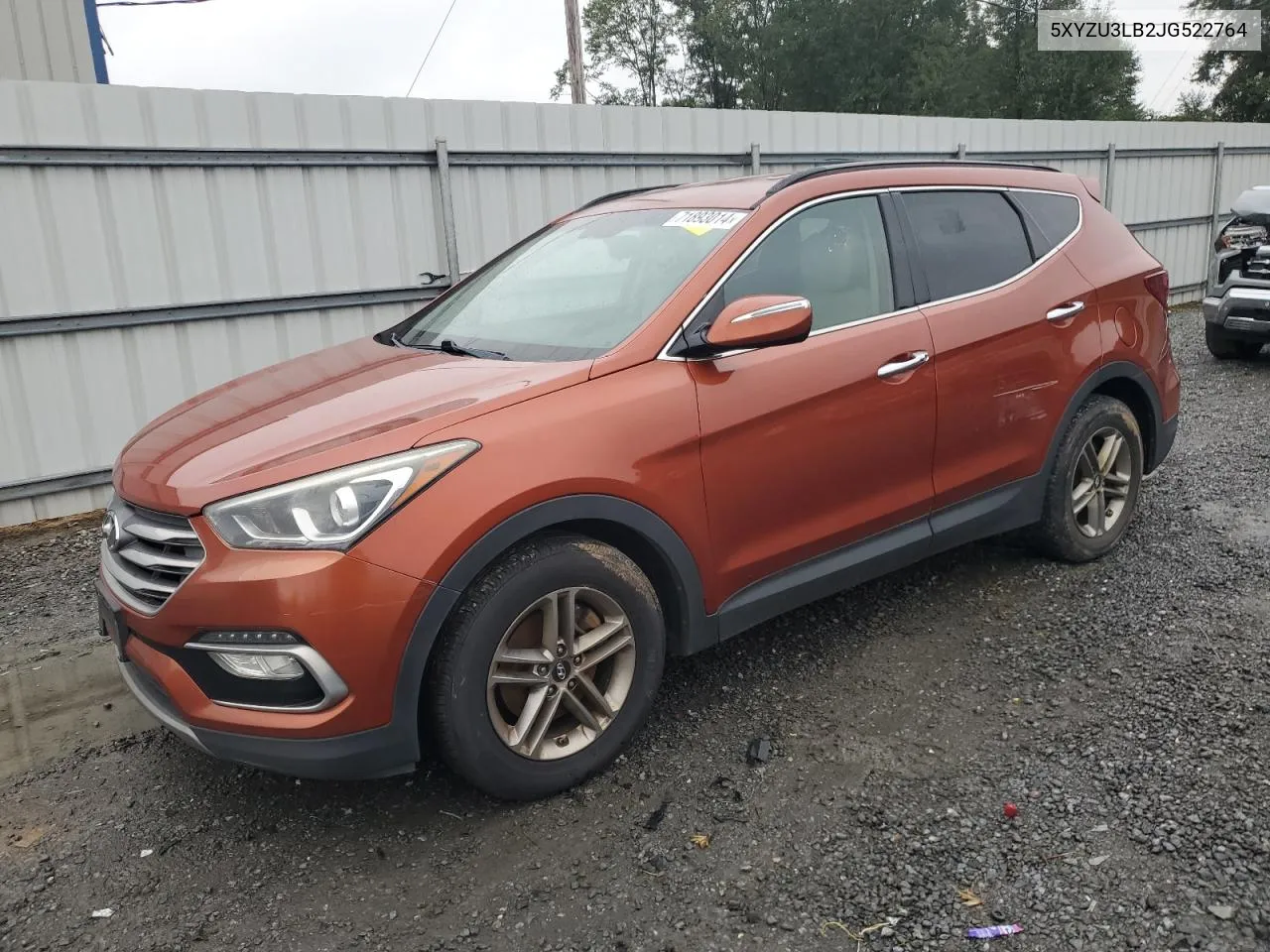 2018 Hyundai Santa Fe Sport VIN: 5XYZU3LB2JG522764 Lot: 71893014