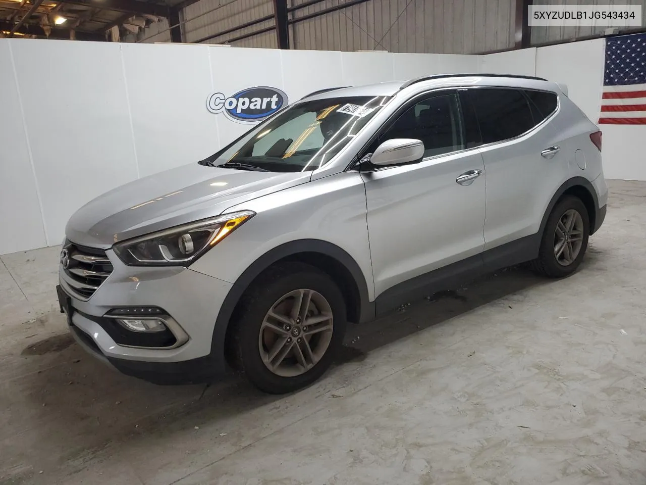 2018 Hyundai Santa Fe Sport VIN: 5XYZUDLB1JG543434 Lot: 71947634