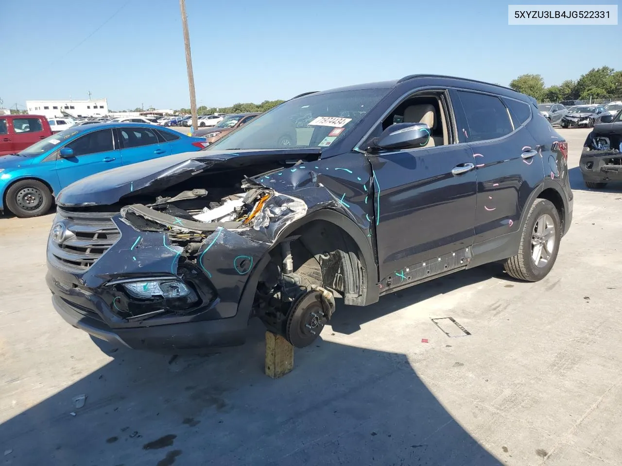 5XYZU3LB4JG522331 2018 Hyundai Santa Fe Sport