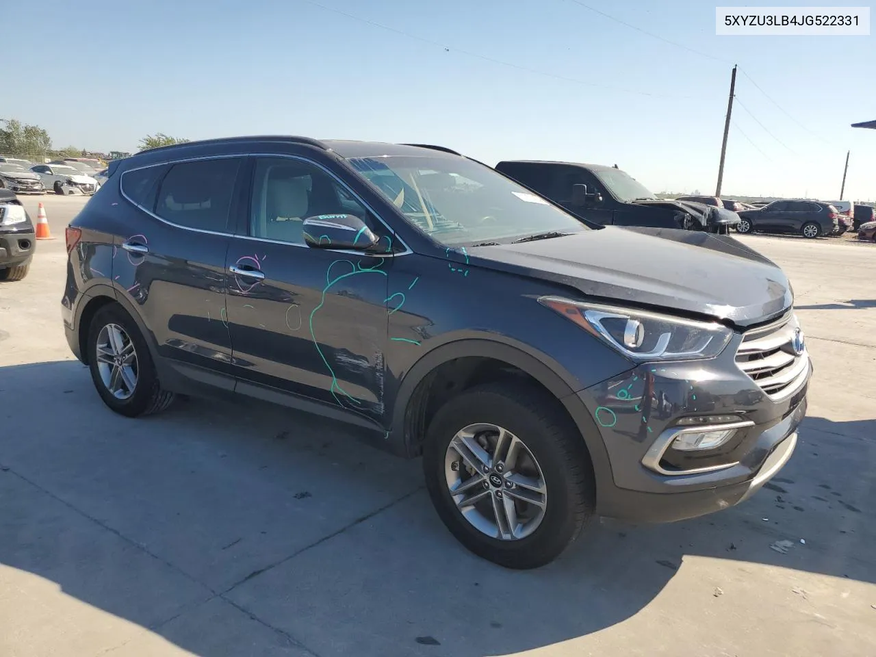 5XYZU3LB4JG522331 2018 Hyundai Santa Fe Sport