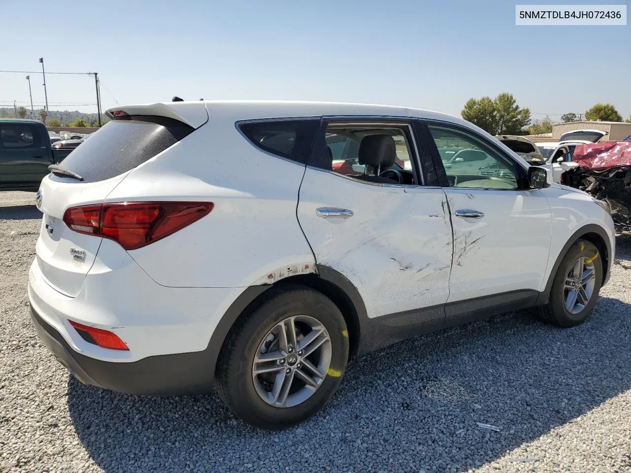 2018 Hyundai Santa Fe Sport VIN: 5NMZTDLB4JH072436 Lot: 72035414