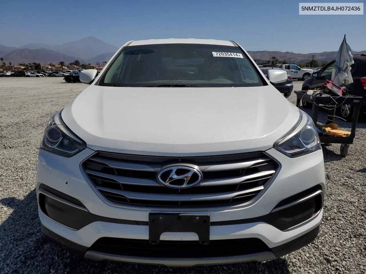 2018 Hyundai Santa Fe Sport VIN: 5NMZTDLB4JH072436 Lot: 72035414