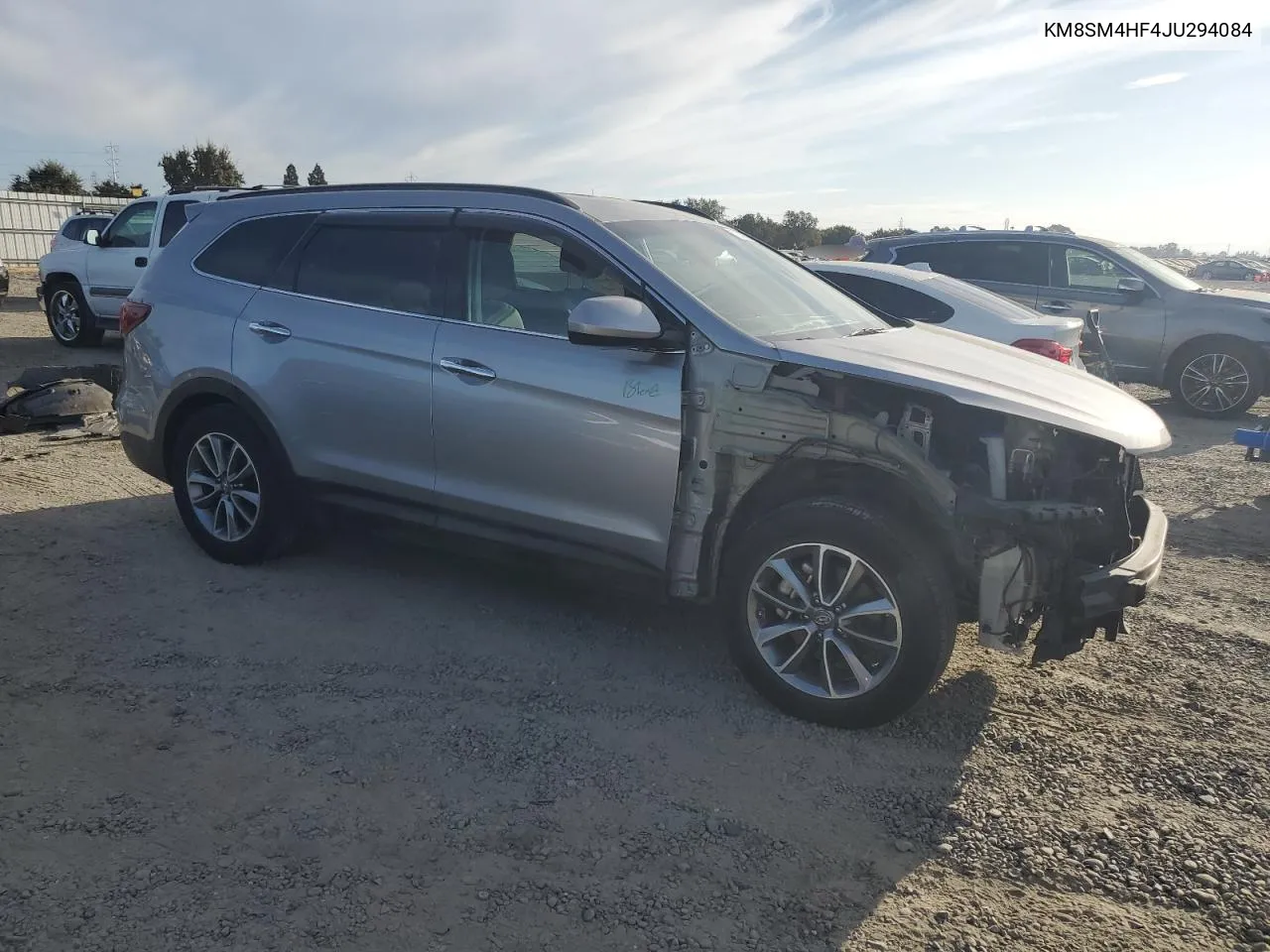 KM8SM4HF4JU294084 2018 Hyundai Santa Fe Se