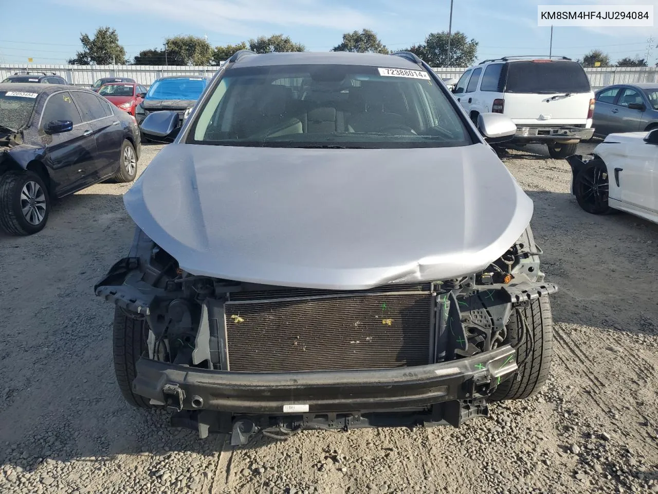 KM8SM4HF4JU294084 2018 Hyundai Santa Fe Se