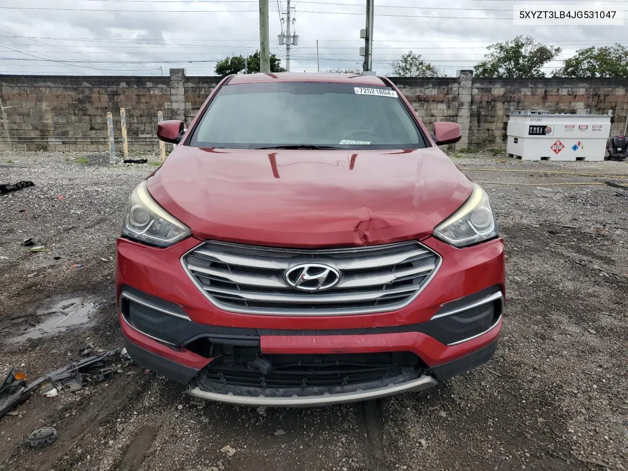 2018 Hyundai Santa Fe Sport VIN: 5XYZT3LB4JG531047 Lot: 72521804