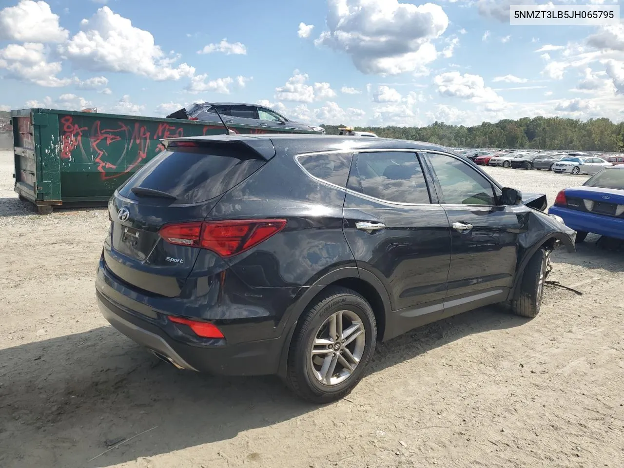 2018 Hyundai Santa Fe Sport VIN: 5NMZT3LB5JH065795 Lot: 72657014