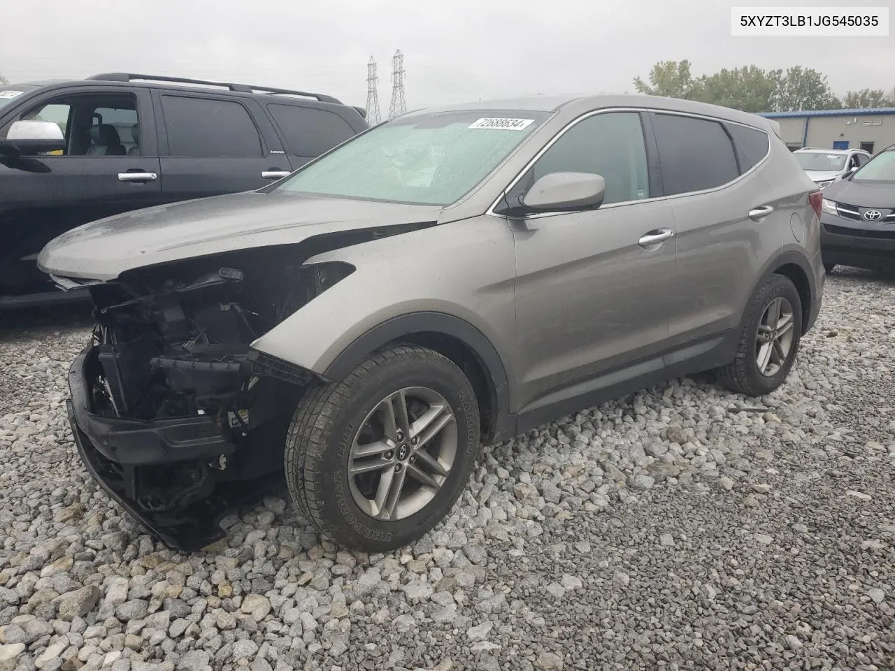 2018 Hyundai Santa Fe Sport VIN: 5XYZT3LB1JG545035 Lot: 72688634