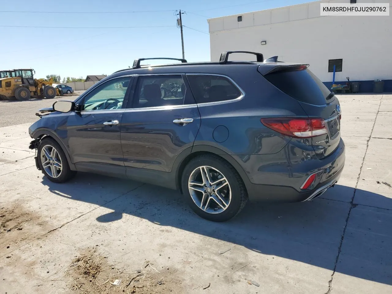 2018 Hyundai Santa Fe Se Ultimate VIN: KM8SRDHF0JU290762 Lot: 72847474