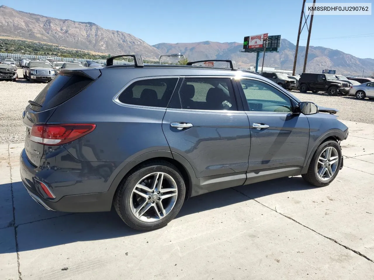 2018 Hyundai Santa Fe Se Ultimate VIN: KM8SRDHF0JU290762 Lot: 72847474