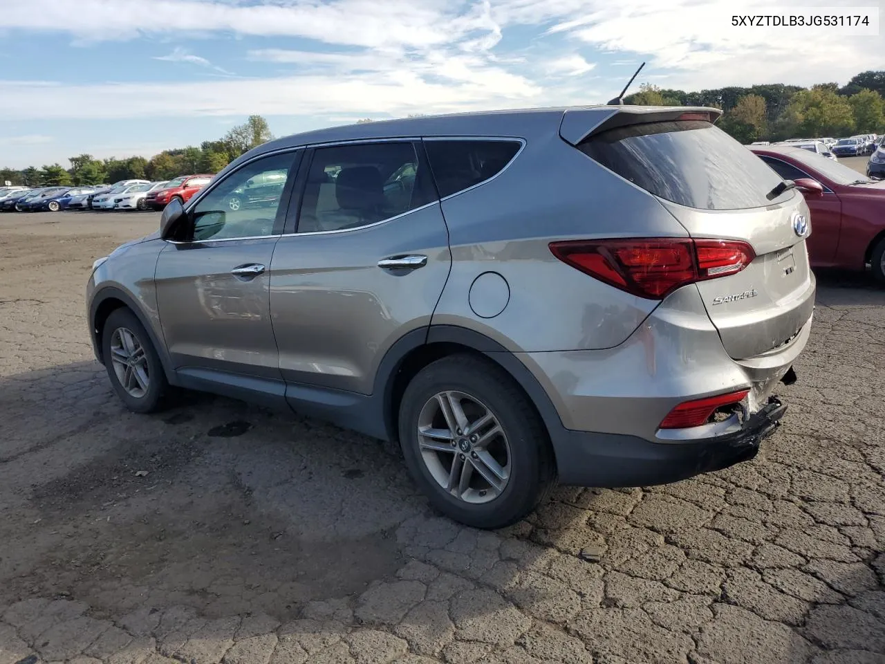 2018 Hyundai Santa Fe Sport VIN: 5XYZTDLB3JG531174 Lot: 72884244