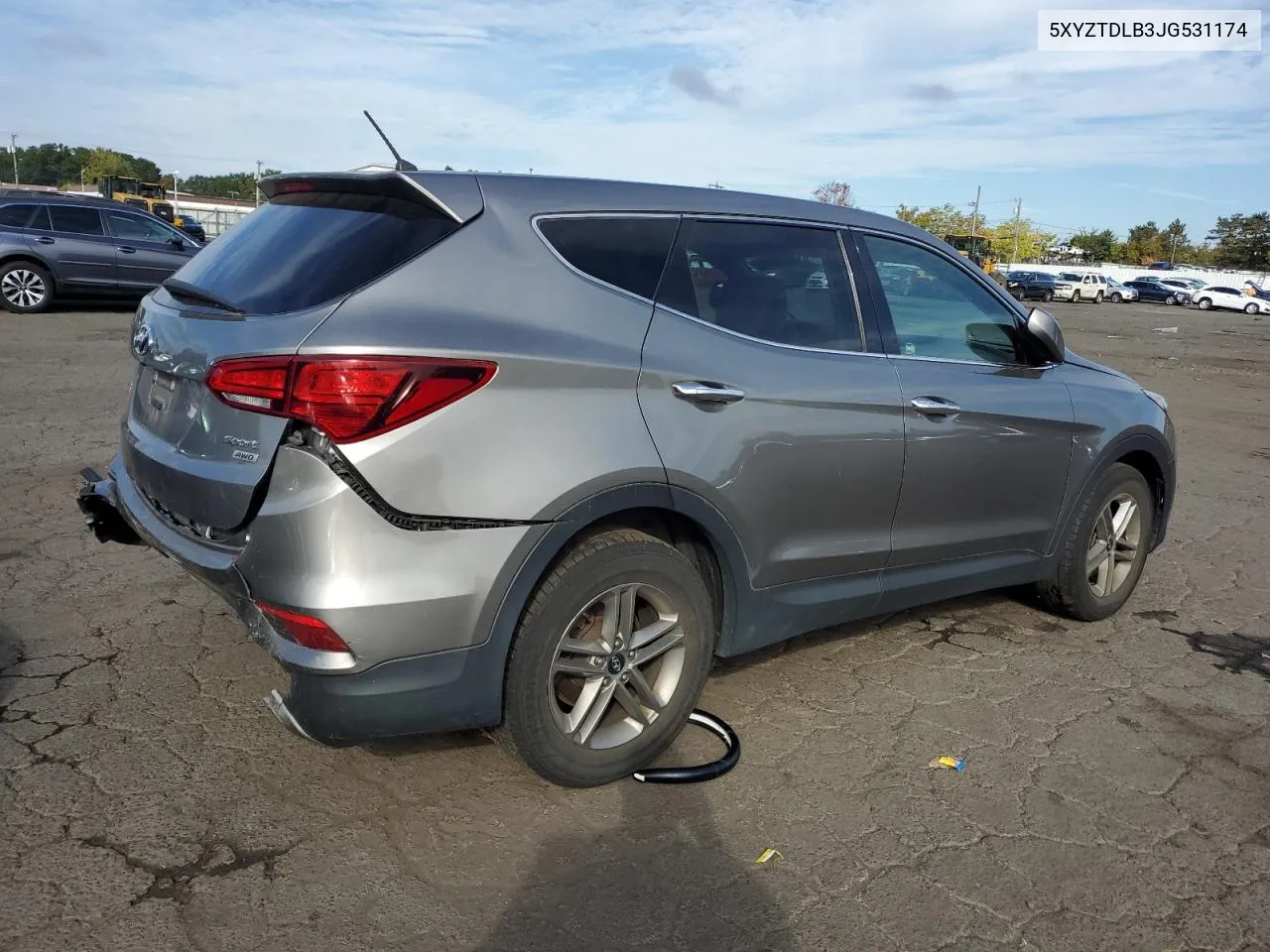 2018 Hyundai Santa Fe Sport VIN: 5XYZTDLB3JG531174 Lot: 72884244