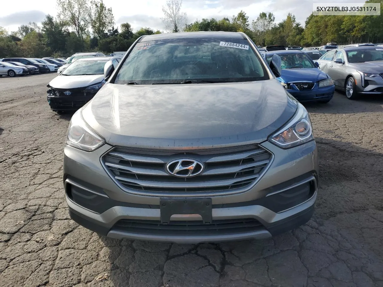 2018 Hyundai Santa Fe Sport VIN: 5XYZTDLB3JG531174 Lot: 72884244