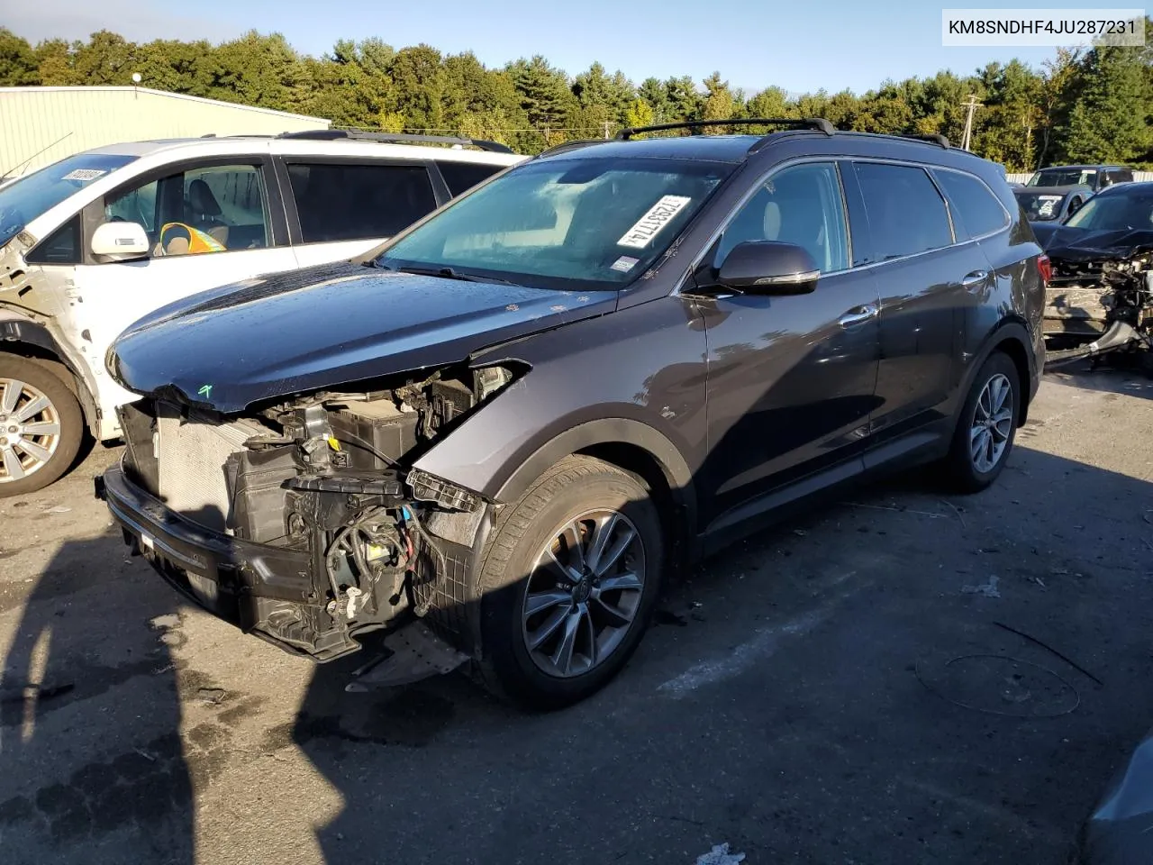 KM8SNDHF4JU287231 2018 Hyundai Santa Fe Se