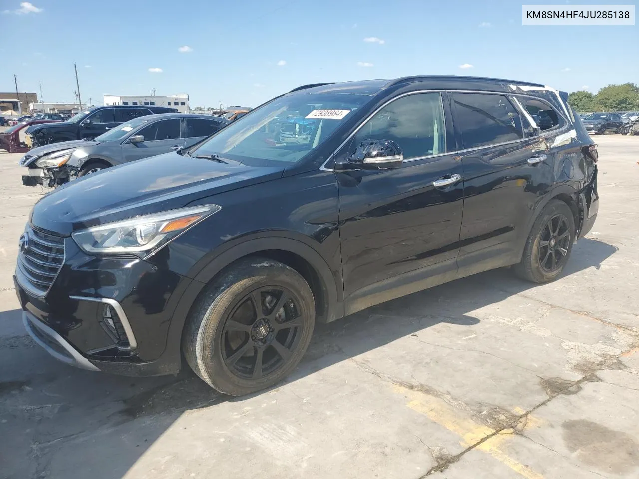 KM8SN4HF4JU285138 2018 Hyundai Santa Fe Se