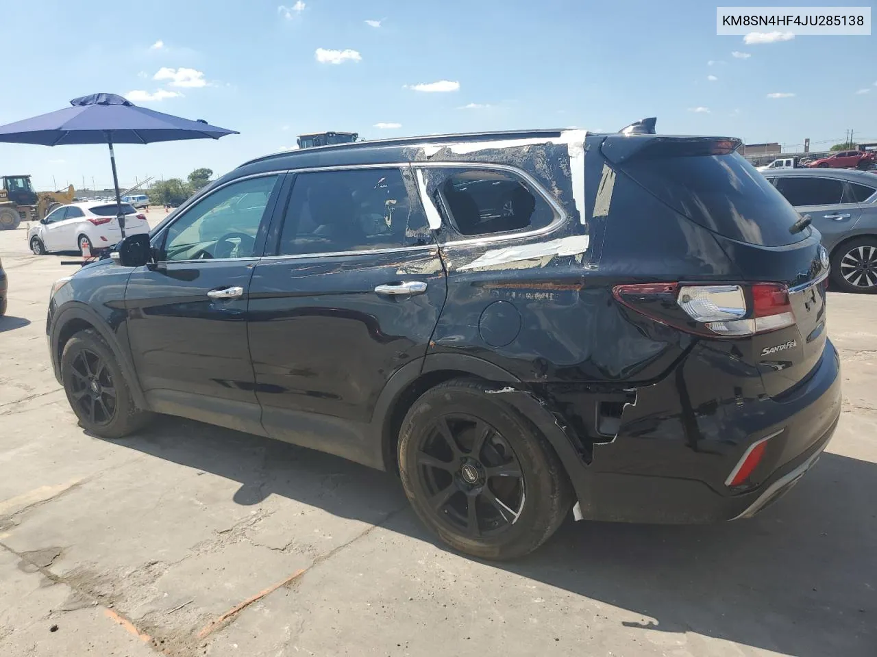 KM8SN4HF4JU285138 2018 Hyundai Santa Fe Se