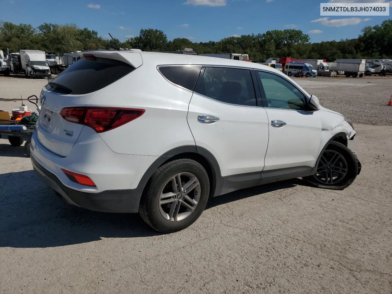 2018 Hyundai Santa Fe Sport VIN: 5NMZTDLB3JH074033 Lot: 73008444