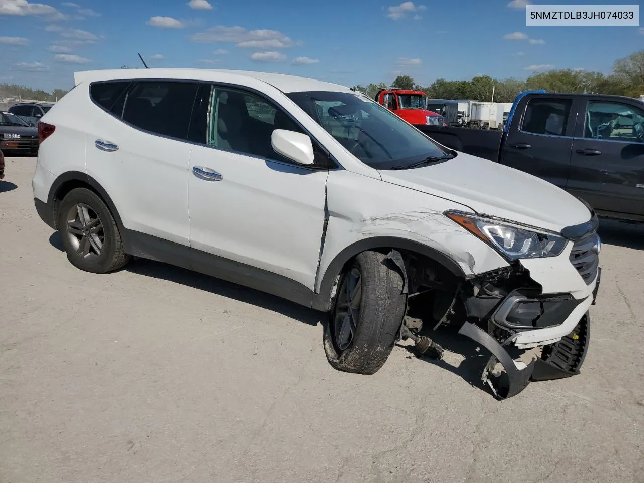 2018 Hyundai Santa Fe Sport VIN: 5NMZTDLB3JH074033 Lot: 73008444